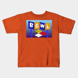 Bowling Sign Kids T-Shirt